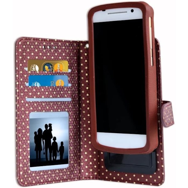 Smartphoneetui - Energizer - Ultimate U630S Pop - Øko-læder - Brun - Blødt kastanj