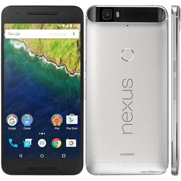 Huawei Nexus 6P:lle omistettu musta foliokansi, jossa nahkatyyliset ikkunat näkyvillä PH26®-ompeleilla