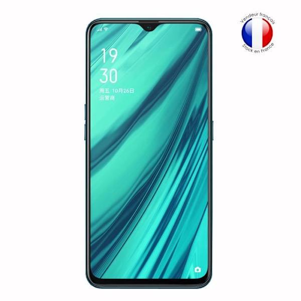 Super Pack Stötsäkert Röd Bumper Case för Oppo A9 med 3 härdade glasögon för MAXIMALt hårdhetsskydd