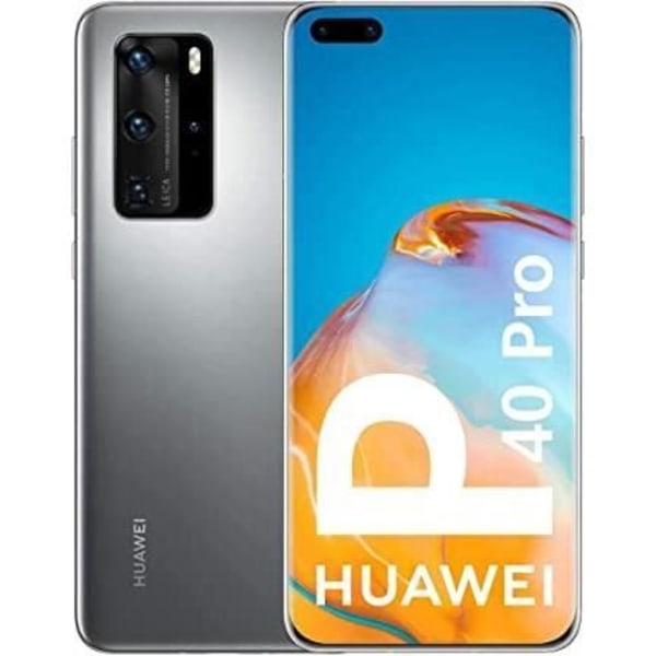 Coque Extra Slim - SORT - Huawei P40 Pro - Øko Læder - Magnetlukning - Synlige Sømme Svart
