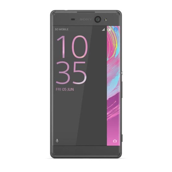 SONY XPERIA XA ULTRA Sort dedikeret folio med vinduer i læderlook med synlige stikninger fra PH26®