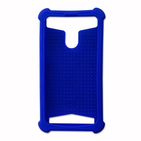Bagcover til Samsung Galaxy M21s læderstil silikone gel contours anti-shock cover [tillader trådløs opladning] - Blå Blå