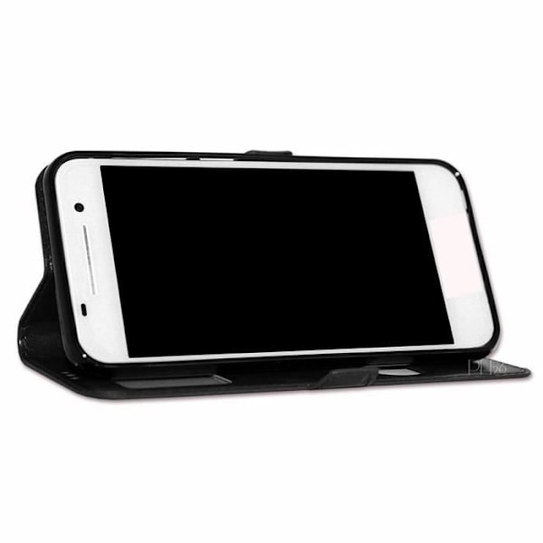 Coque Extra Slim - SVART - Samsung Galaxy A70 - Syntetiskt läder - Semihård - Magnetisk Svart