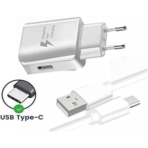 Laddarpaket + kabel för Sharp Aquos R8s snabbladdare Ultrakraftig och snabb NY GENERATION 3A med USB-Typ C-KABEL