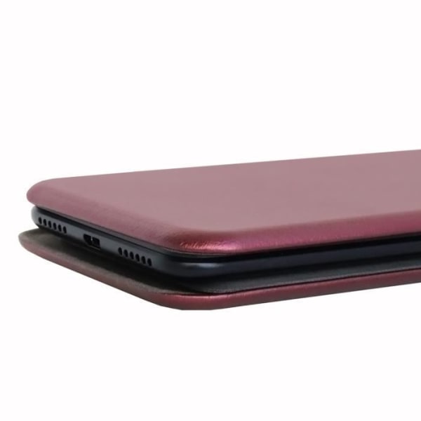 PH26® Folio kortholder etui i bordeaux kornet øko-læder til Gooweel M9 Mini + Bordeaux