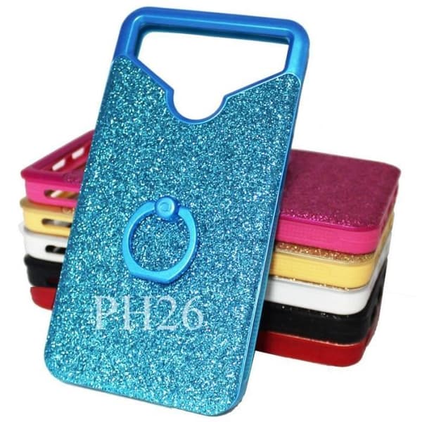Baksidan - PH26 - Xperia XA1 Plus - Silikongel - Stötsäker - Diamond rhinestone effekt Blå
