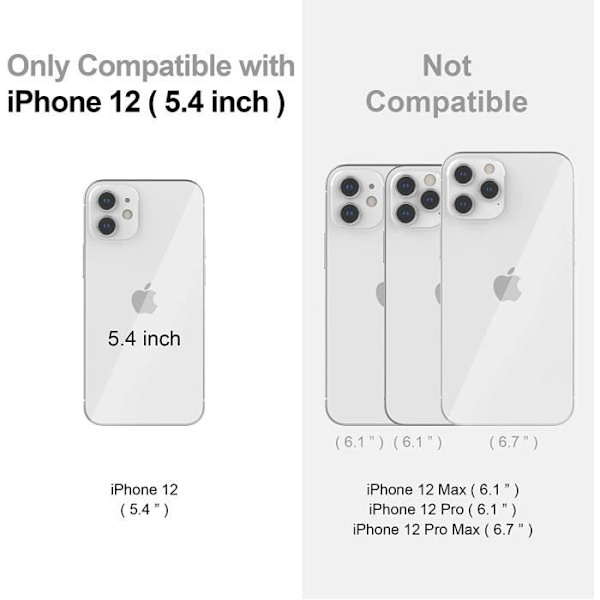 Nestemäinen silikonikotelo iPhone 12 5,4 tuuman 2020 mustalle