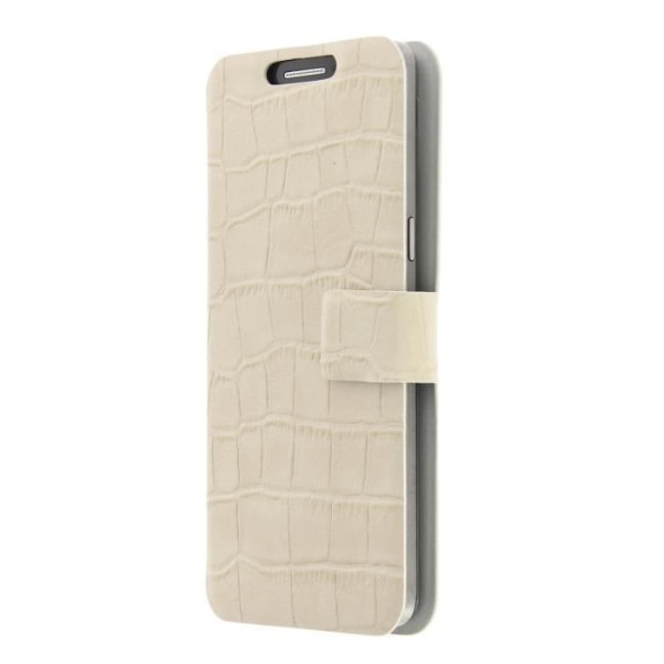 LOGICOM L-ite 506 kvalitetsbeige plånboksfodral i krokodilstil i PU-läder från PH26®
