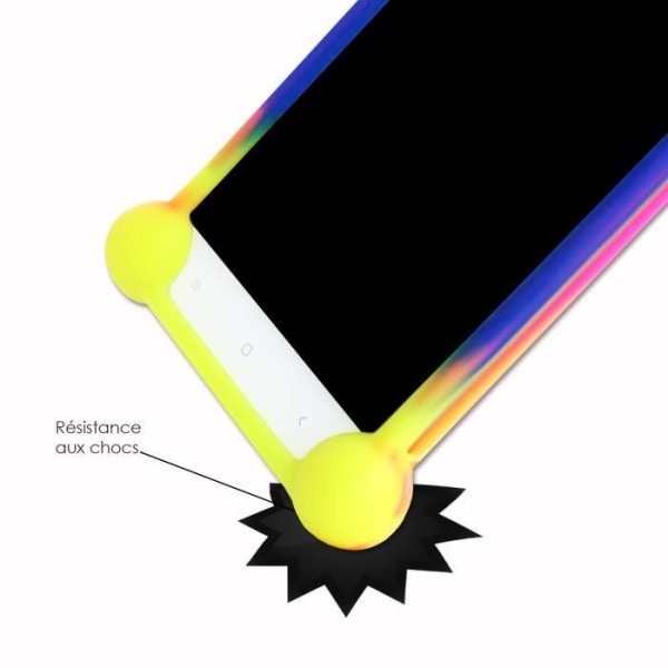 Super Pack til Alcatel 1S 2020 stødsikker kofangerkasse til + 1 MAXIMUM Hårdhed Beskyttende hærdet glas - MULTICOLOR Gul
