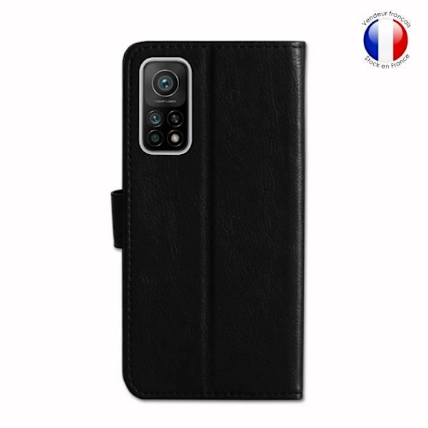 Portefeuille cover - Xiaomi - Redmi 10T - Læder - Magnetisk - Video støtte Svart