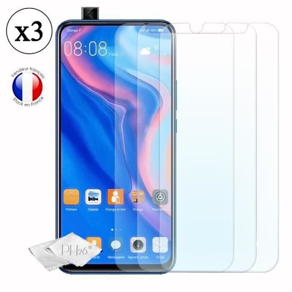 Super Pack Stötsäkert svart stötfångarfodral för Huawei Psmat Z med 3 härdade glasögon för MAXIMALt hårdhetsskydd