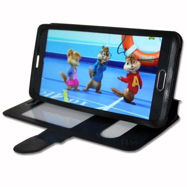 YEZZ Andy 5M Etui Housse Coque Folio svart av hög kvalitet by Ph26®