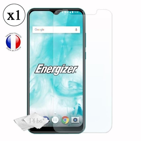 Super Pack för Energizer Ultimate U630S Pop Bakstycke i läderstil med anti-chock silikongelkonturer + 1 skyddsfilm