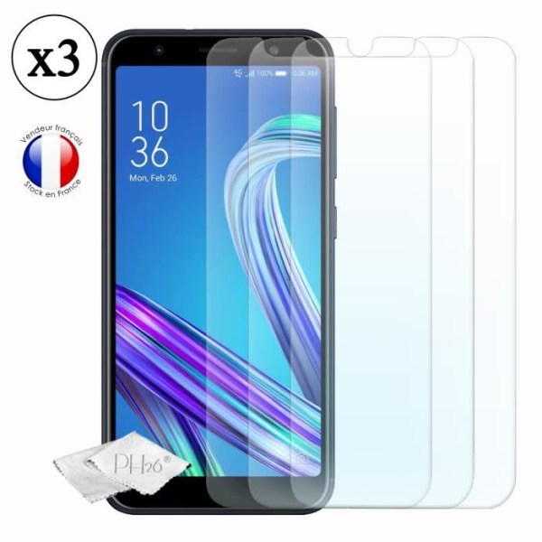 Skærmbeskyttelse - PH26® - Asus Zenfone Max ZB556KL - Hærdet glas - Ultra tynd - Ridsefri