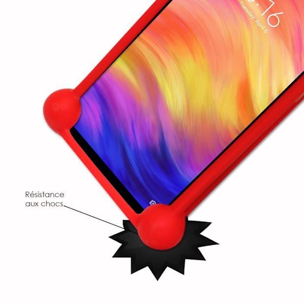 Coque bumper - Xiaomi - Redmi Note 7 - Punainen - Ultrakestävä - Taipuisat Röd