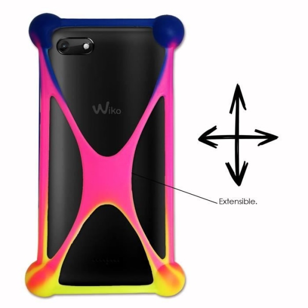 Coque Bumper - Wiko - Harry 2 - Stötsäker - Flerfärgad - Silikon Flerfärgad