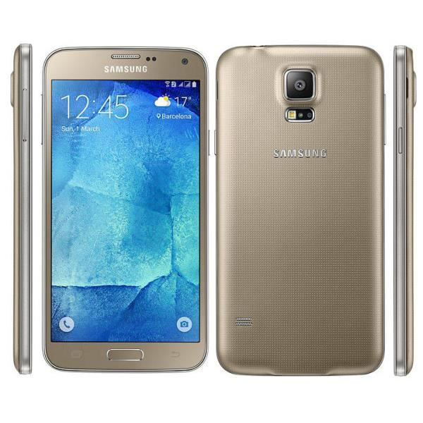 Samsung Galaxy S5 NY G903 Dedicated sort folio med vinduer i læderlook med synlige stikninger by PH26®