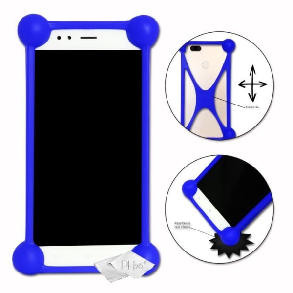 Iskunkestävä puskurikotelo Xiaomi 12T Super Silicon Puskurin laatu Xiaomi 12T:lle - SININEN Blå