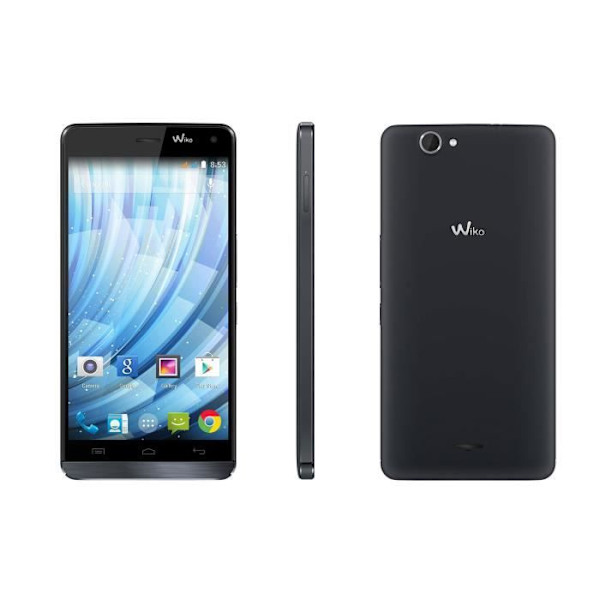 Housse Folio - PH26® - Wiko Getaway - Kunstlæder - Sort - Magnetisk Svart