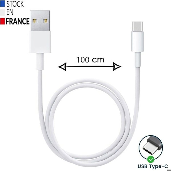 USB-C-kaapeli Oppo A20:lle - C-tyypin pikalataus- ja synkronointikaapeli - 1 metri