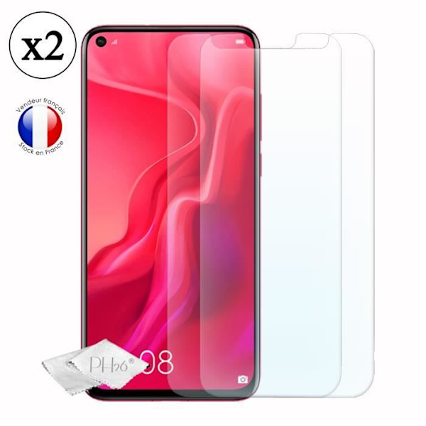 Beskyttelsesfilm - PH26® - Huawei Nova 4e - Tempereret glas - Ultra tynd - Kradsesikker