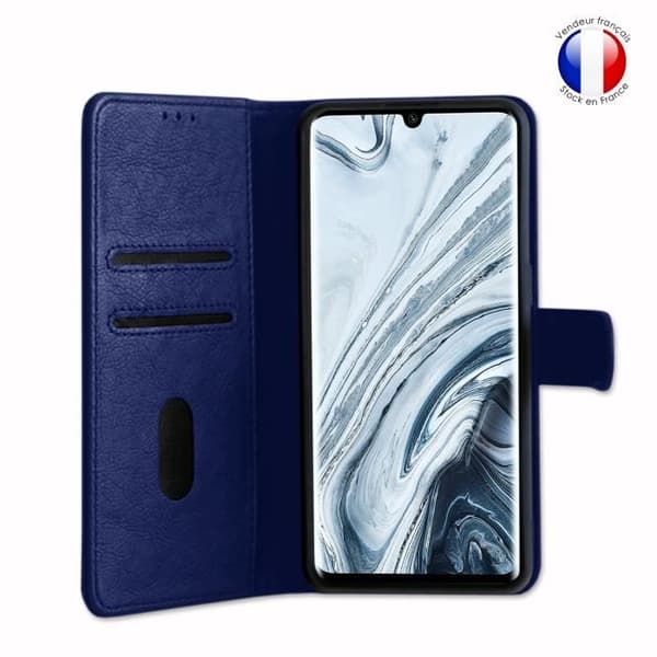 Portföljfodral - Xiaomi - Redmi Note 10 - Läder - Magnetisk - Videostöd - Blå Blå