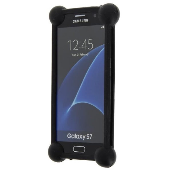 Samsung Galaxy Note 2 stötsäkert bumperfodral i svart kvalitetssilikon från PH26®