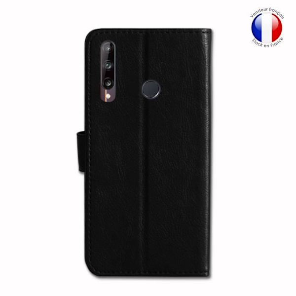 Plånboksfodral - Huawei - P40 Lite E - Läder - Magnetisk - Videostöd Svart