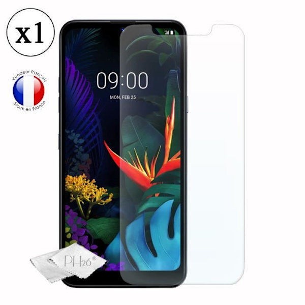 LG K50 Skærmbeskytter i hærdet glas med høj gennemsigtighed, ultra resistent, ultra slank, anti-mærker, nem installation
