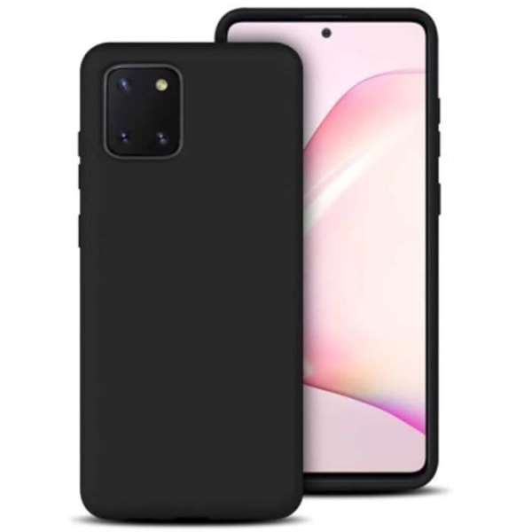 Etui - Samsung - Galaxy Note 10 Lite - Silikone - Semi-stiv - Sort Svart