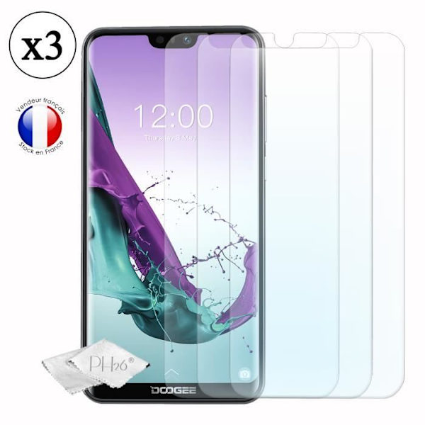 Skärmskydd - PH26 - Doogee N10 - Härdat glas - Ultra tunt - Rep-resistant