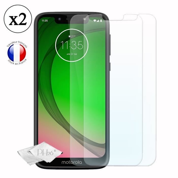 Skyddsglas - Motorola - Moto G7 Play - Härdat glas - Ultra tunt - Rättar sig mot repor