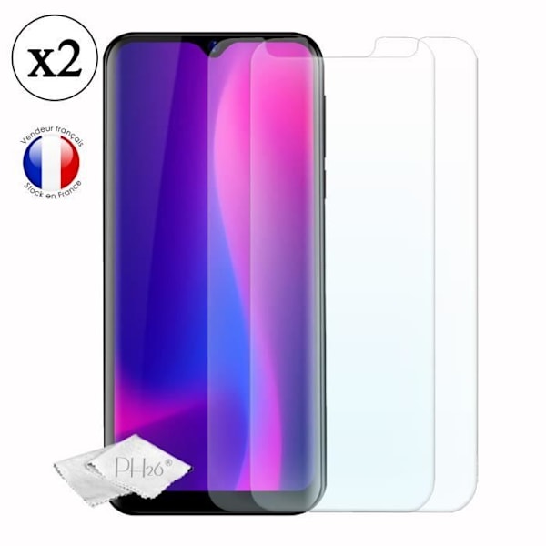 Coque Bumper - Blackview - A60 - Stöttålig - Härdat glas - Ultra hållbar Svart