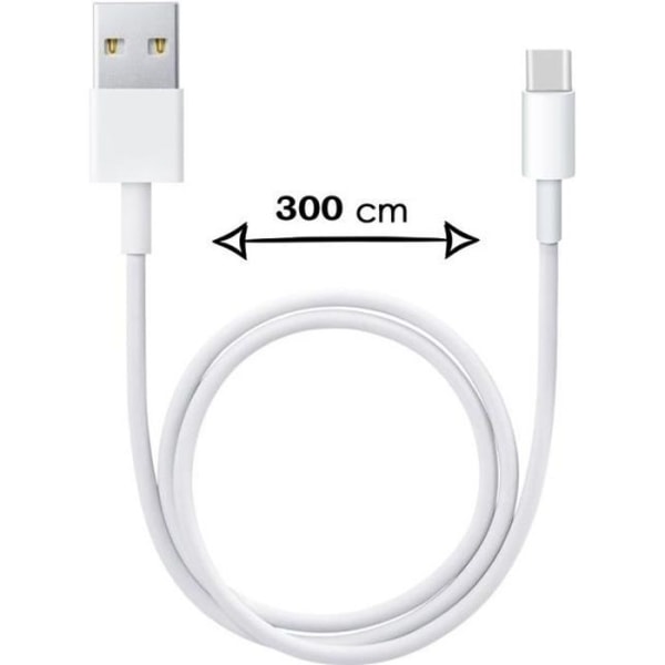 3 meter typ C-kabel för Samsung Galaxy A51 Snabbladdning-Dataöverföring
