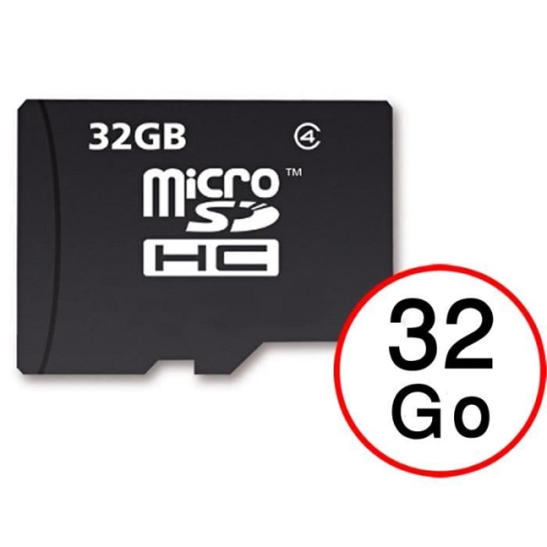 Alcatel A5 LED 32 GB Micro-SD-minneskort + kvalitetsadapter från PH26®