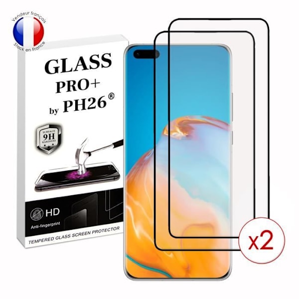 Paket med 2 HELA skyddsfilmer för Huawei P40 Pro i ultrabeständigt härdat glas (maximal hårdhet) Vit
