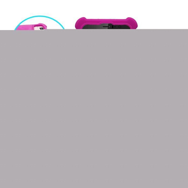 Oukitel K5000 Fuchsia läder-stil baksida med anti-chock silikon gel konturer från PH26®