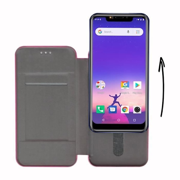 Husomapp - PH26 - Logicom Le Hop - Ekoskinn med struktur - Rosa - Optimal skydd Rosa