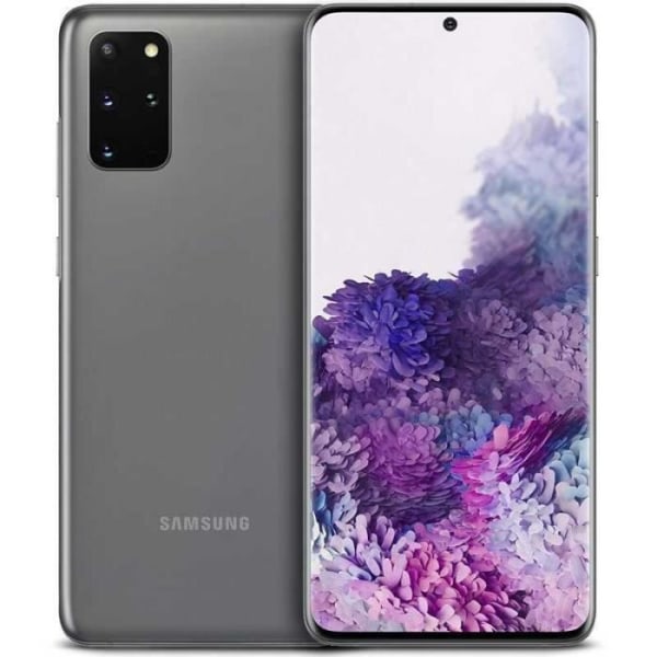 Extra Slim Case - BLÅ - Samsung Galaxy S20 Plus - Imiteret læder - Halvstivt - Magnetisk Blå