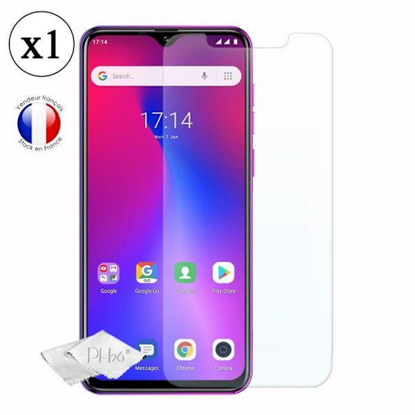 Bumper case - Ulefone - Note 7 - Stötsäker - Härdat glas - Reptålig Blå