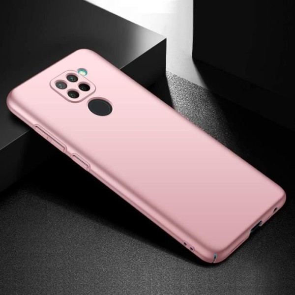 Xiaomi Redmi Note 9 kotelo + karkaistu lasi näytönsuoja, ruusukulta erittäin ohut suojakotelo Kovakantinen kotelon suoja