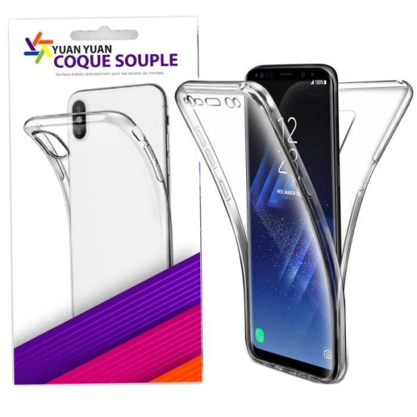 Helkropp 360 graders skyddande mjukt transparent silikonfodral för Huawei P40 Lite E 6,39" - Yuan Yuan varumärke -