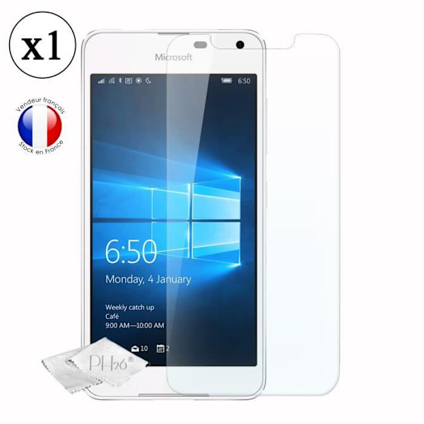 Skyddsfilm för skärm - PH26® - Microsoft Lumia 650 - Härdat glas - Ultra tunt - Rep- och stöttåligt