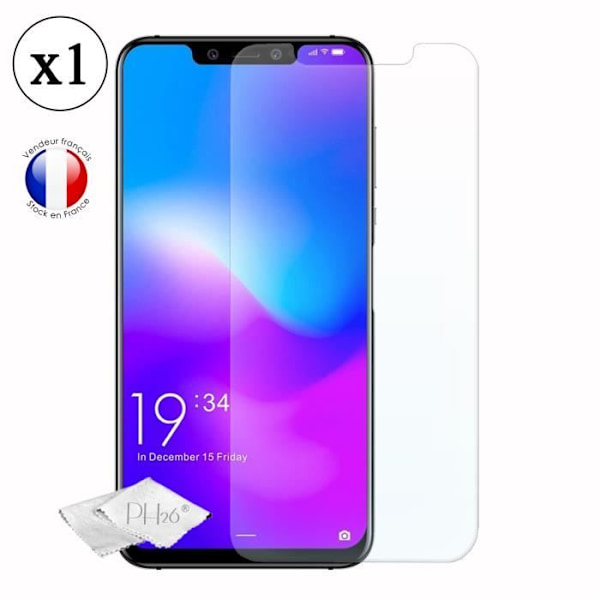 Skärmskydd i härdat glas med hög genomskinlighet, ultrabeständig, ultratunn, antispårkompatibel för Elephone A5