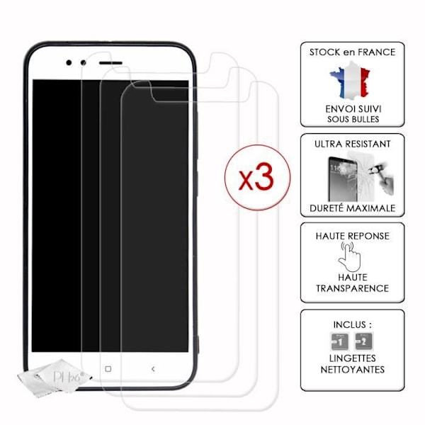 Pack 3 skärmskydd för Alcatel 3X 2020 i Ultrabeständigt härdat glas (Maximal hårdhet)