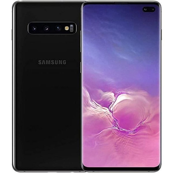 Coque Extra Slim - BLÅ - Samsung Galaxy S10 Plus - Konstläder - Halvstyv - Magnetisk Blå