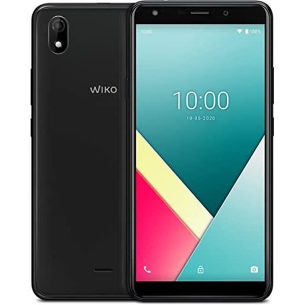 Taske til Wiko Y61 Extra Slim X2 Vinduer i kvalitets øko læder med magnetlukning og synlige syninger - BLÅ Blå