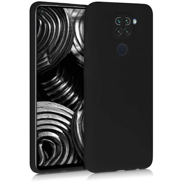 Silikongelfodral för Xiaomi Redmi Note 9 S svart