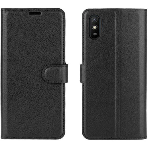 fodral xiaomi redmi 9A fodral i konstläder svart Svart