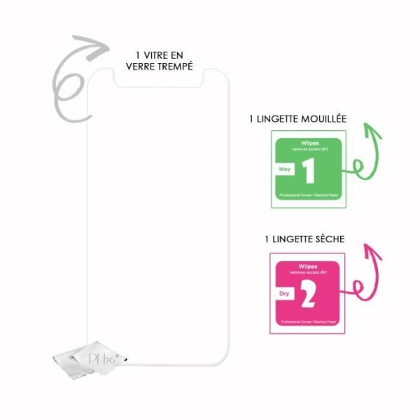 Beskyttelsesfilm - PH26® - HAIER PHONE L56 - Tempered glass - Ultra stridigt - Kradsikker